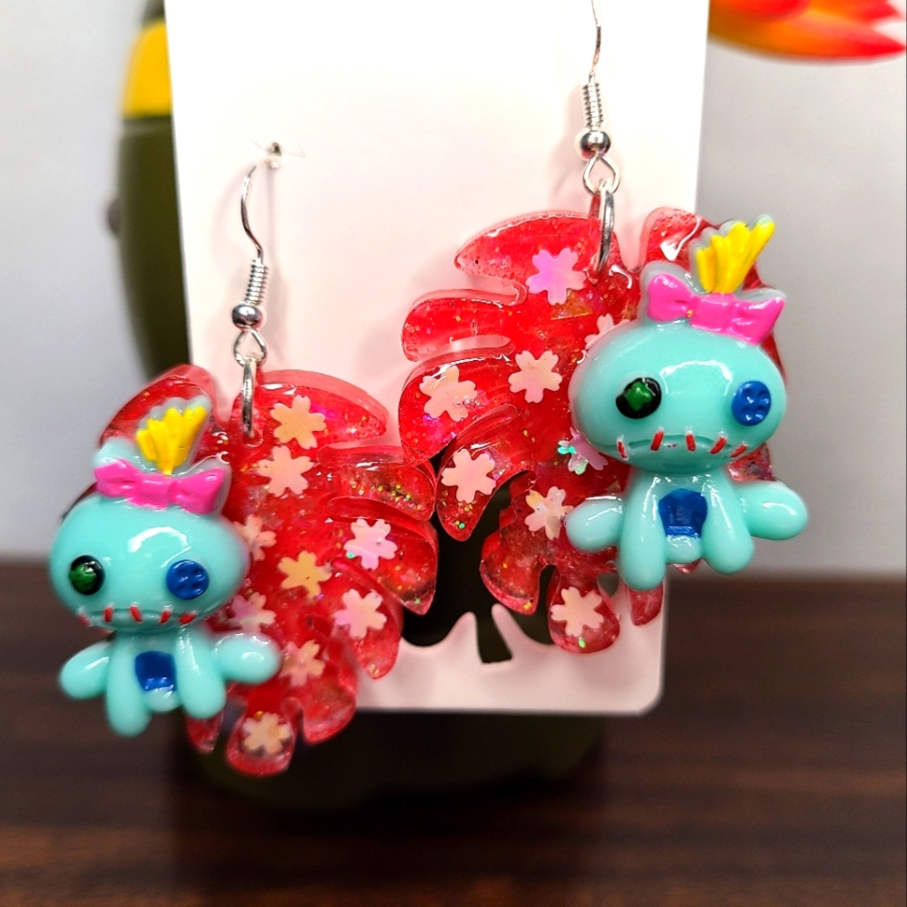 OOAK Handmade Scrump Earrings